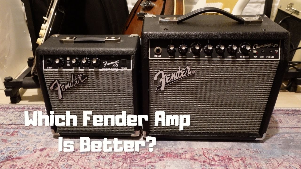 Fender Champion 20 vs Fender Frontman 10G - Which Cheap Practice Amp Is  Better? Review & Comparison