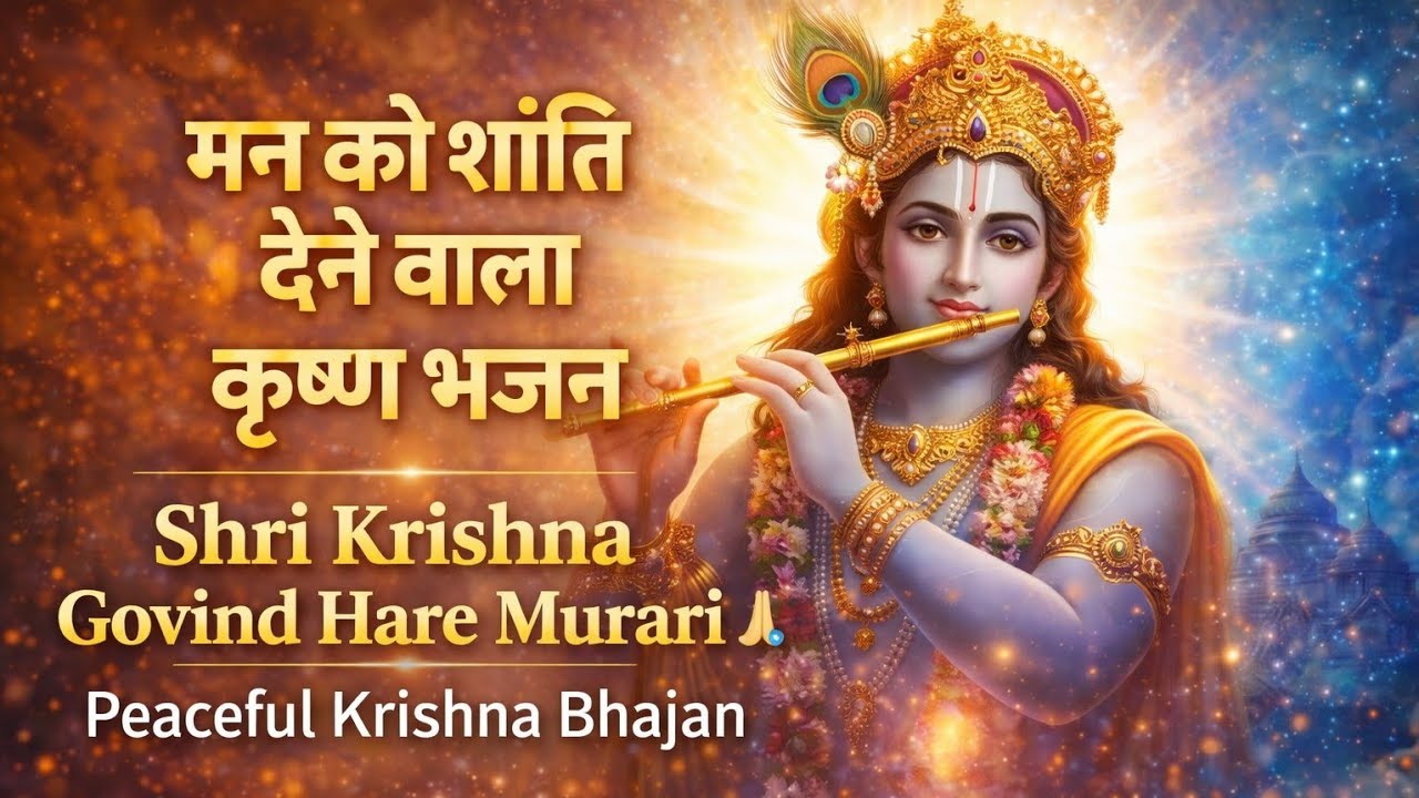 Shri Krishna Govind Hare Murari 🙏 | Peaceful Krishna Bhajan | मन को शांति देने वाला भजन