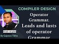 Operator Grammar &amp; Leads and Lasts of Operator Grammar