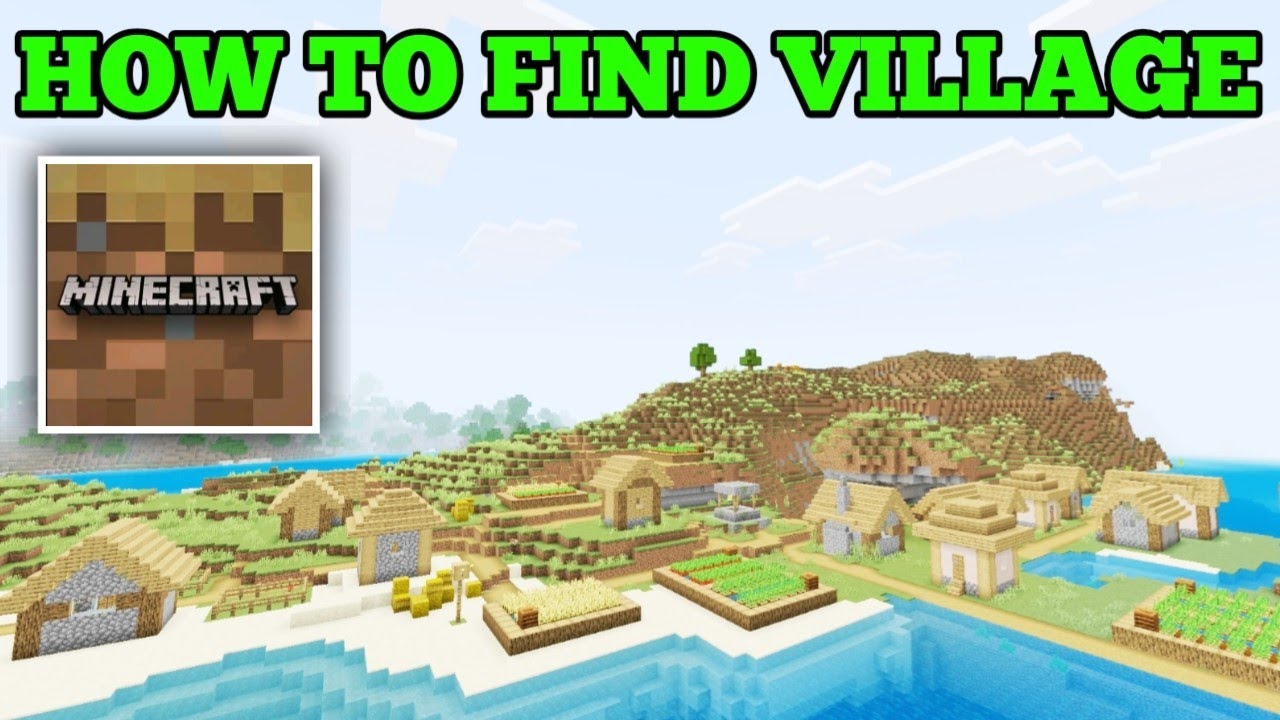 Minecraft trial me village kaise dhudhe | how to find village in ...