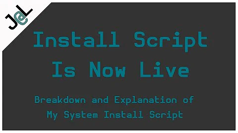 My window manager install script is now live!! ( Check it out ) sorry the video is so long