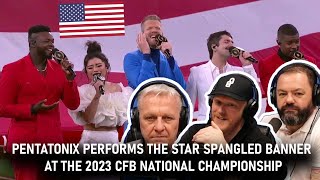 Pentatonix Perform the Star Spangled Banner REACTION | OFFICE BLOKES REACT!!