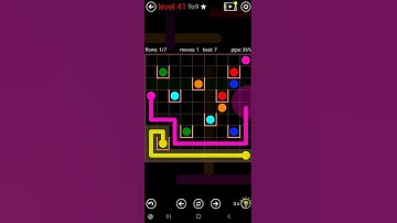 How To Solve Flow Free Pockets Pack Level 41 9x9 Board Hard Walk Through Solution Walkthrough