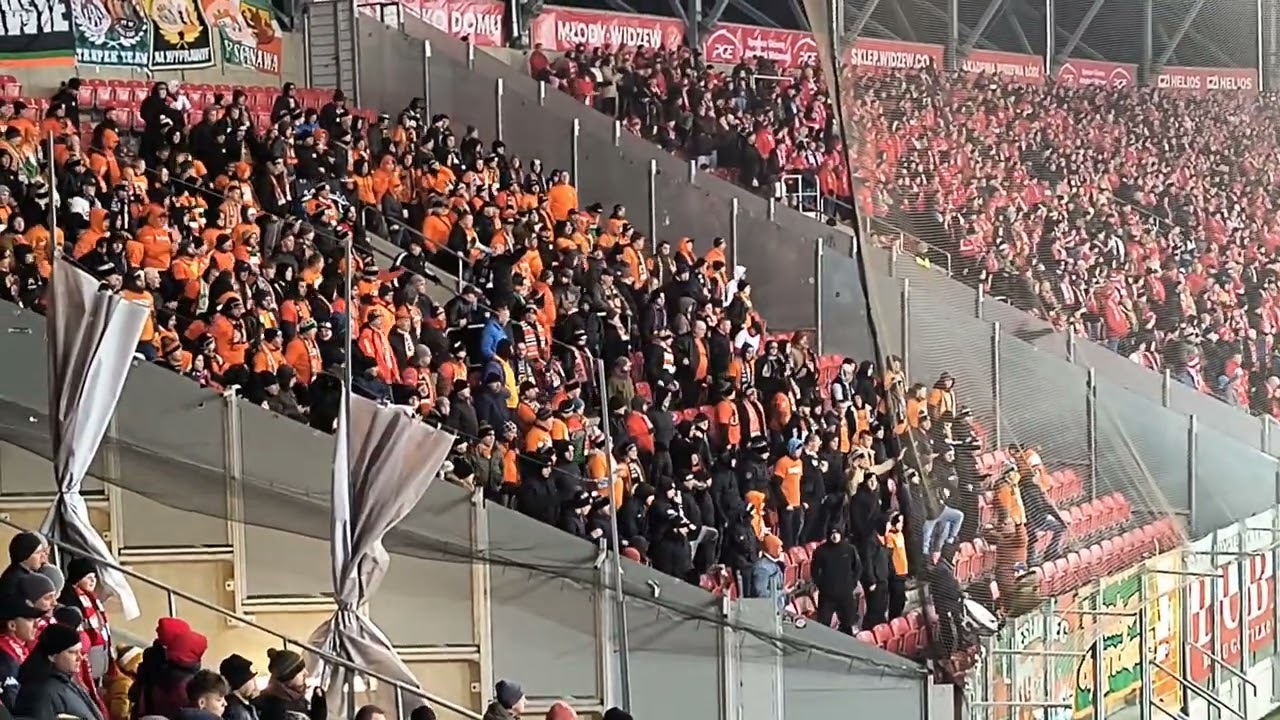 Widzew Zagłębie  Lubin 2:0 Zagłębie pozdrawia zgody.