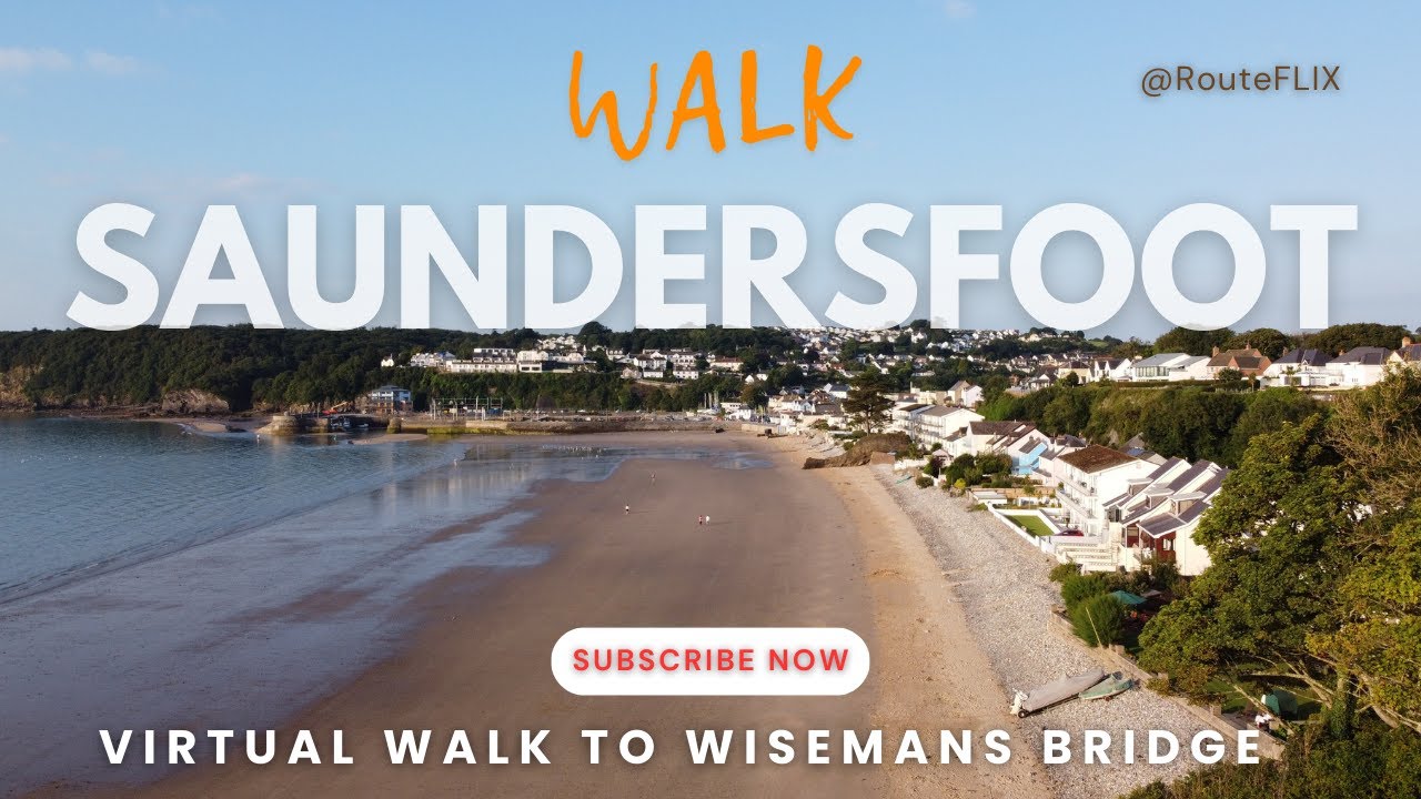 RouteFLIX film 2. Wales, Saundersfoot to Wisemans Bridge. Cliff edge walk through the old tunnels.