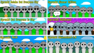 Mix All Together Sprunki Retake But Everyone Sky Vs Sprunki Sinner Edition Vs Sprunki But Everyon...