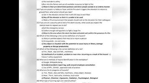 PSBD ASSD NSI EXAM MODEL QUESTIONS 2020