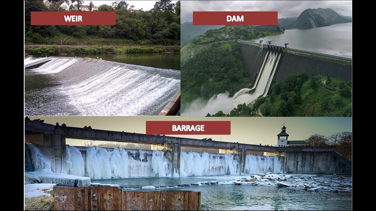 Module 1 Lecture 04 - Difference Between a Weir, Barrage and Dam