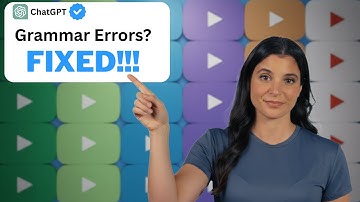 ChatGPT Writing Prompts | How to Fix Grammar Errors