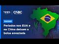 Ausência de investidores estrangeiros deixa pregão morno e reflete ressaca em Wall Street e na Ásia