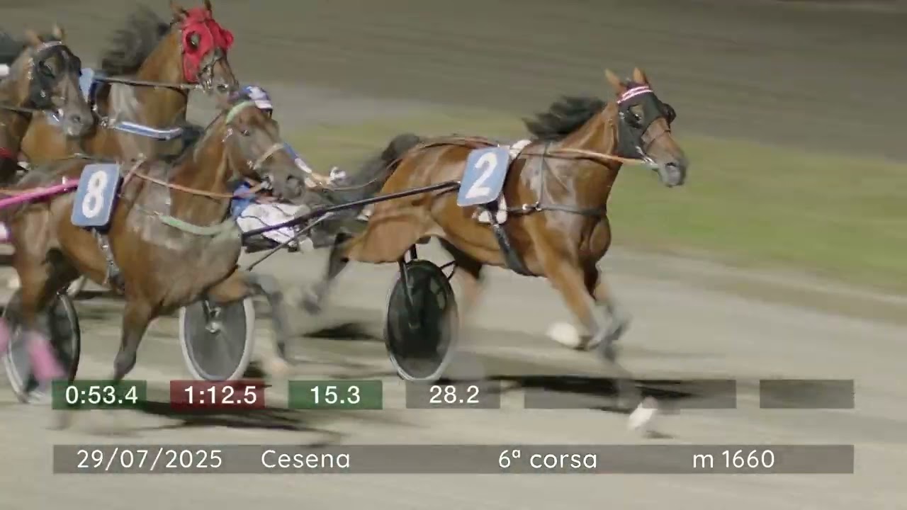 2025 07 29 | Corsa 6 | Metri 1660 | Premio Ricotta Mista Di Romagna Cesena