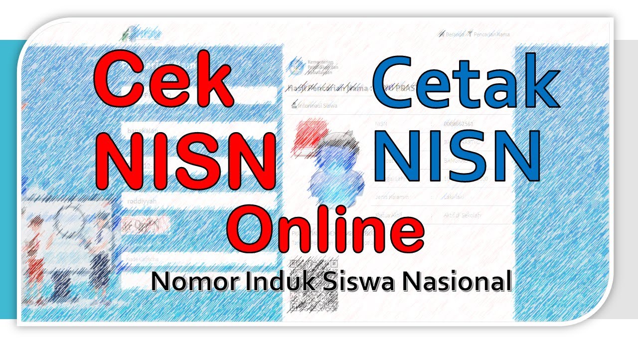 2 Cara Cek NISN Online Nomor Induk Siswa Nasional YouTube 2 cara cek nisn online nomor induk siswa nasional youtube