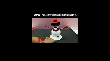 SNOWMAN 3D MODEL MAKING IDEAS (DIY) #shorts #christmas  WATCH FULL DIY VIDEO ON OUR CHANNEL