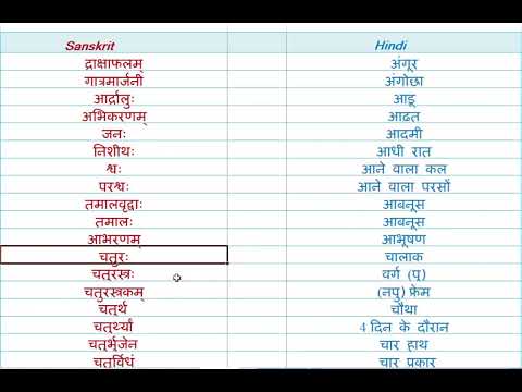 sanskrit hindi