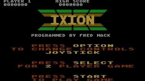 Atari 8-bit Ixion (U.S. Gold) - Easter egg #1