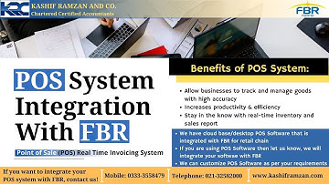 POS Integration with FBR | Point of Sale | POS Software | #KRC
