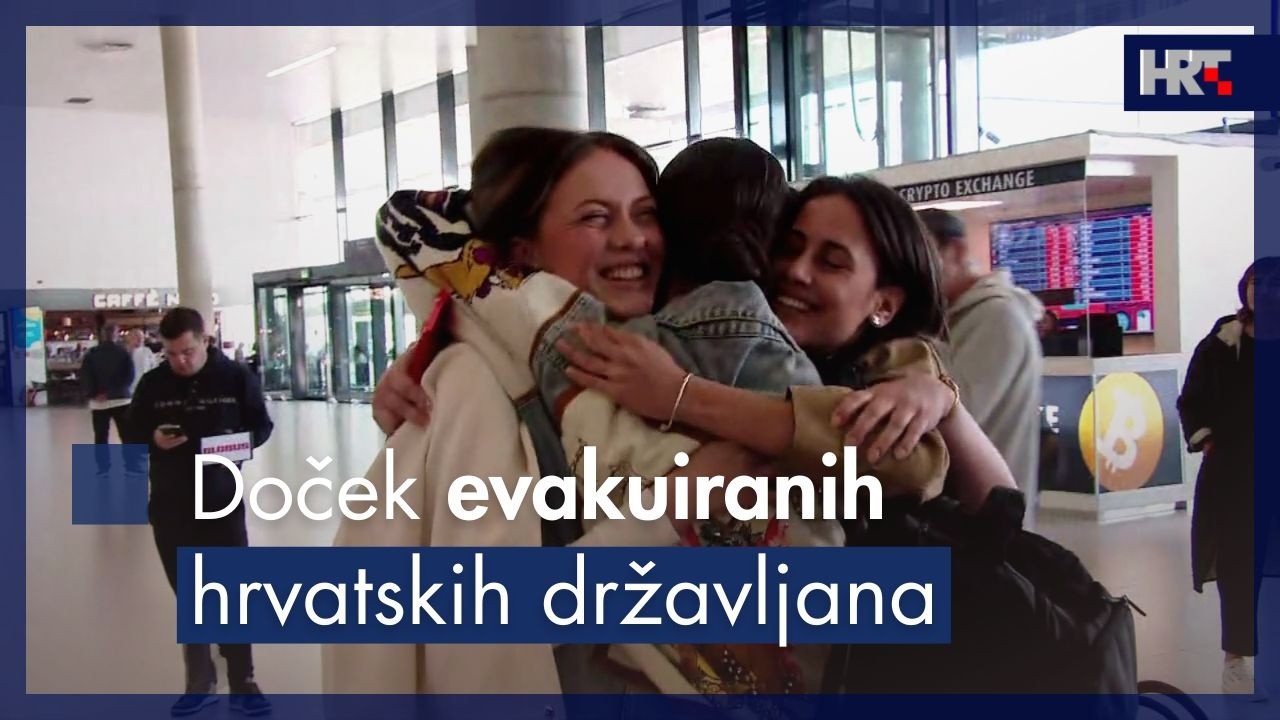 Doček evakuiranih hrvatskih državljana