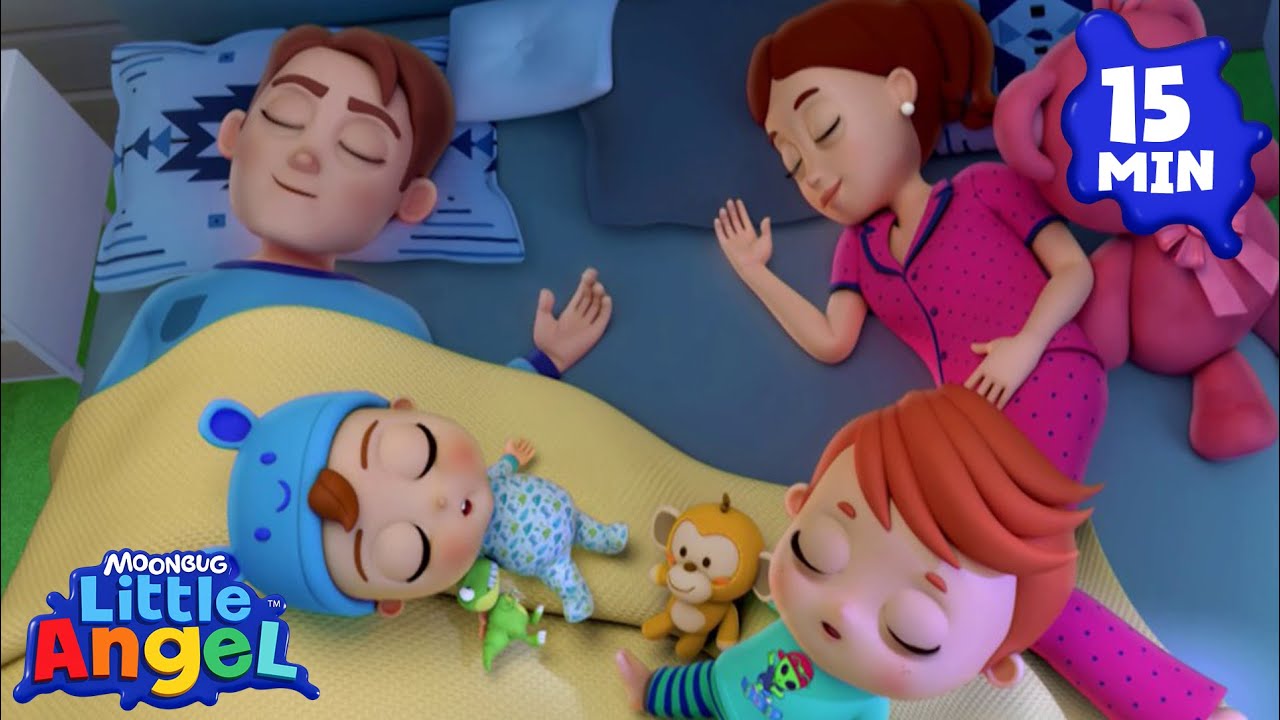 10 in the Bed | Little Angel Sing Along Songs for Kids | Moonbug Kids Karaoke Time