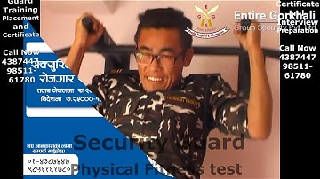 Physical fitness test for Dubai security guard | PSBD | DPS | SIRA | PSCOD | NSI | Bimal Tamang