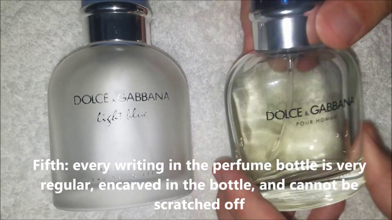 how to tell a real dolce and gabbana from a fake perfume