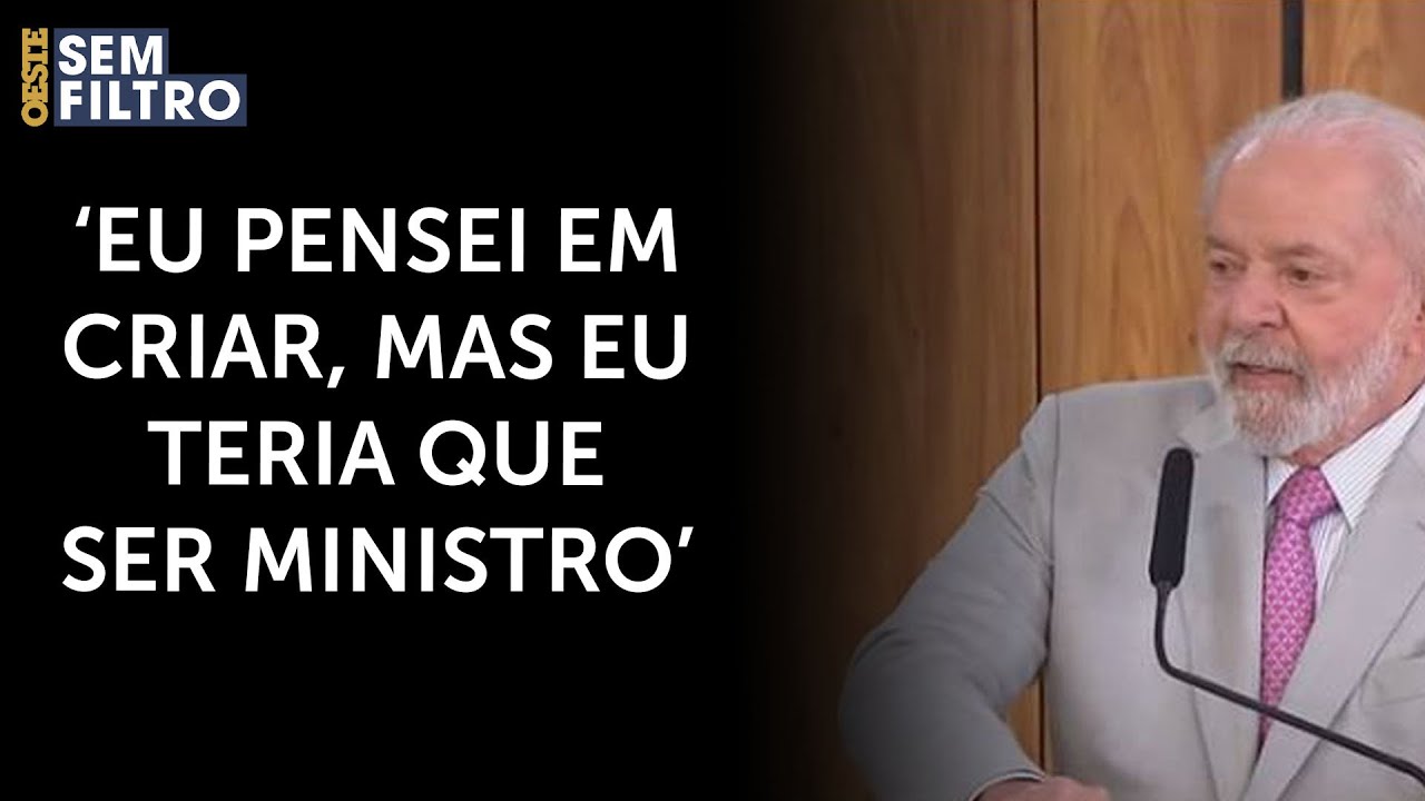 Lula se desculpa por não criar o ‘Ministério do Namoro’ | #osf