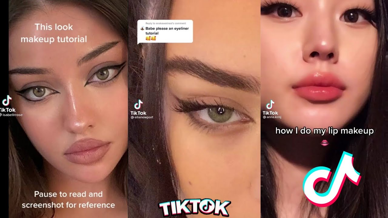 beauty hacks tik tok compilation |makeup tips,lips,skincare,eyeliner tutorial,makeup hacks