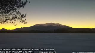 Eclipse Shadow over Mt Katahdin, Maine - Zoom Lens - from New England Outdoor Center by Boston and Maine Live 1,419 views 1 month ago 10 seconds