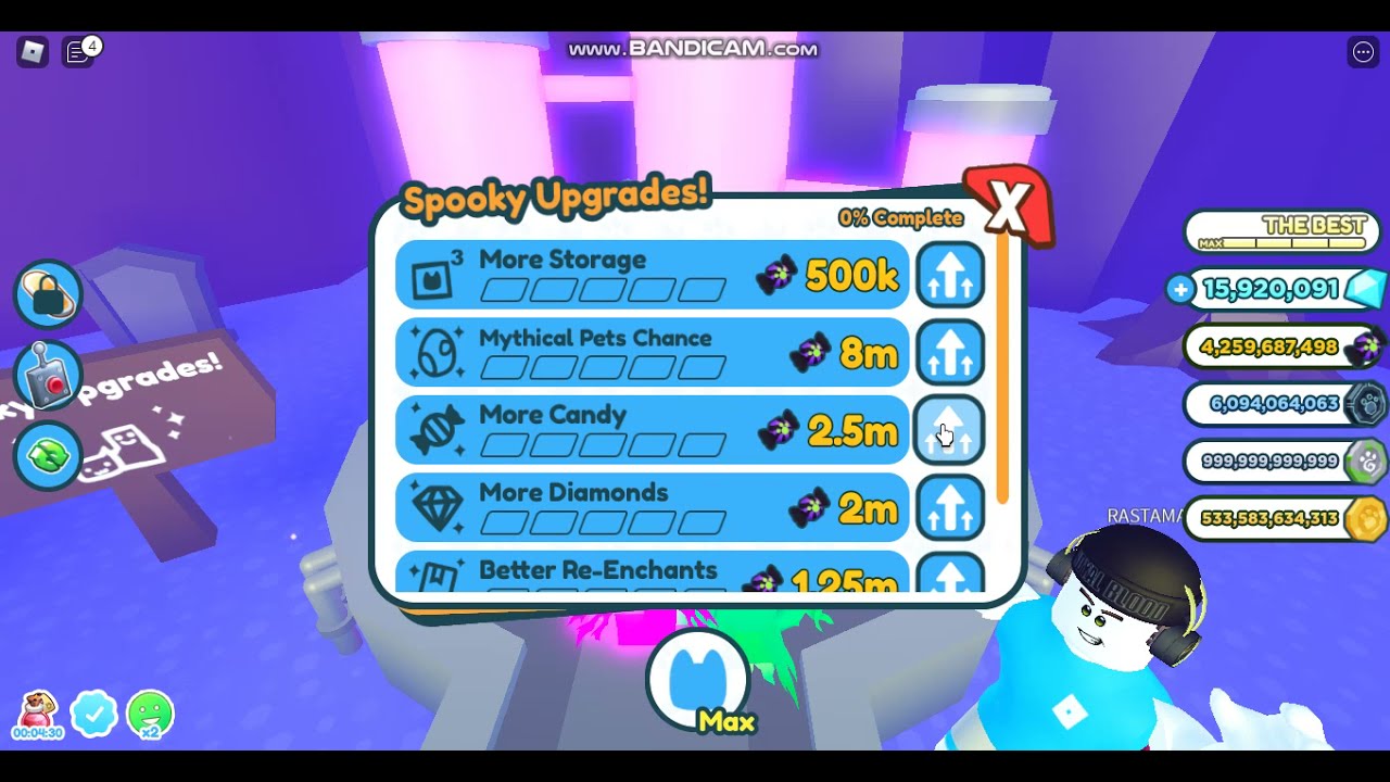 UPGRADING ALL SPOOKY UPGRADES! (Pet Simulator X) YouTube