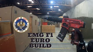 EMG F1 Euro build at Stockton CA indoor filed CQB City