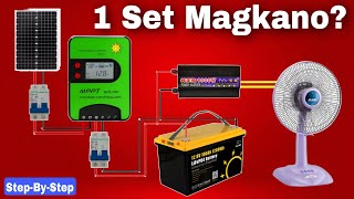 Simple Solar Setup 100ah 12v battery for Beginners