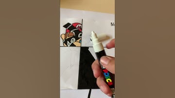 Drawing mario but in 4 different styles(part2) inspired by NASHVIBES ART #art #drawing