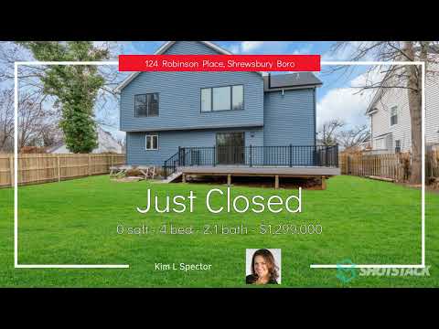 124 ROBINSON PLACE, Shrewsbury Boro, NJ home video tour