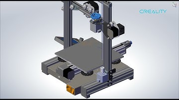 Ender 3 V2 Rigid coupling disassembly and assembly 3D animation
