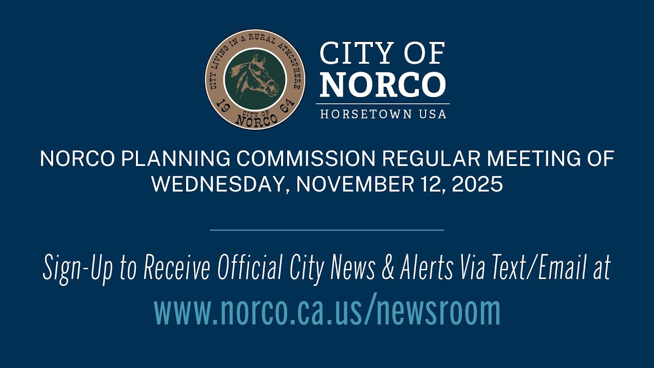 City of Norco - Planning Commission Meeting - November 12, 2025