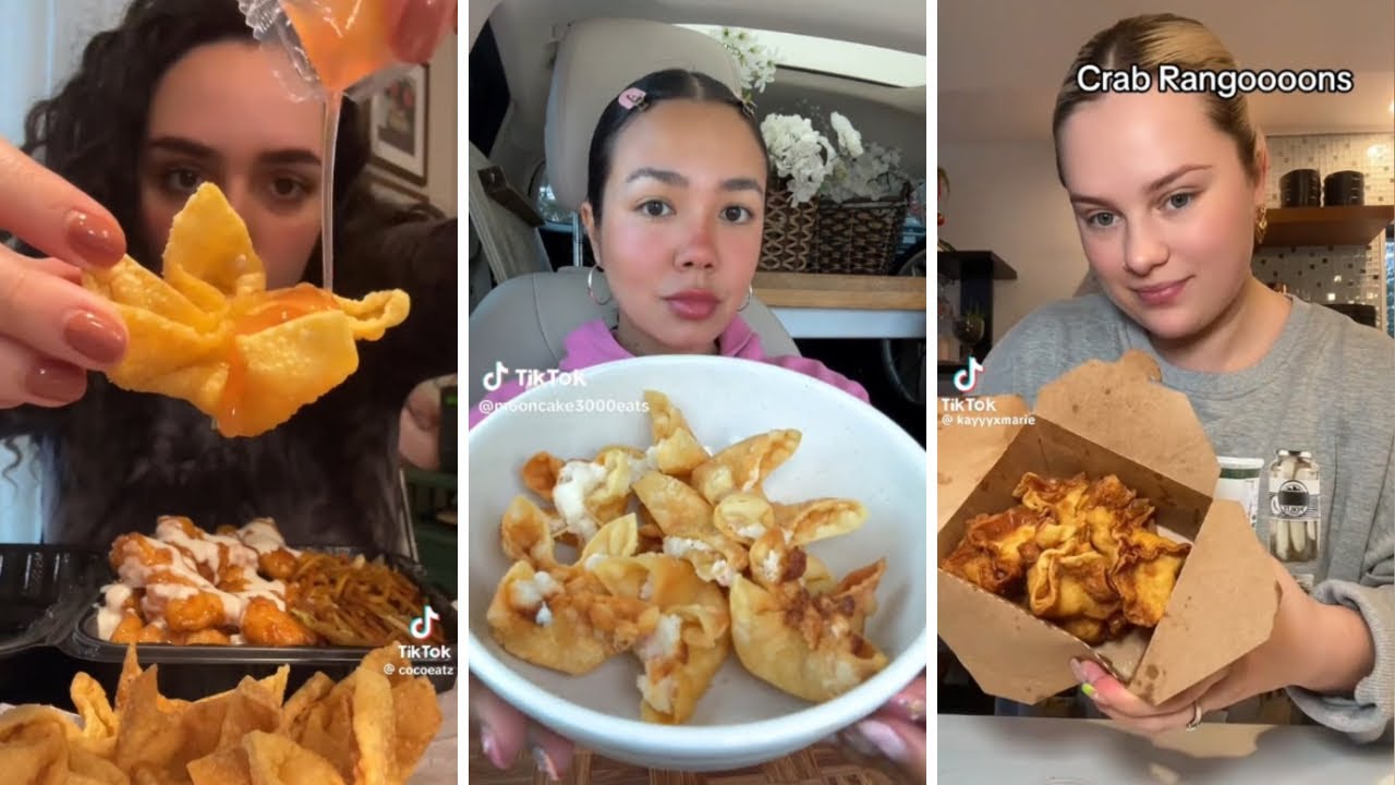 CRAB RANGOON MUKBANG TIKTOK COMPILATION 🦀💝