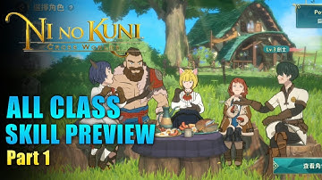 Ni no Kuni: Cross Worlds Gameplay | All Class Skill Preview