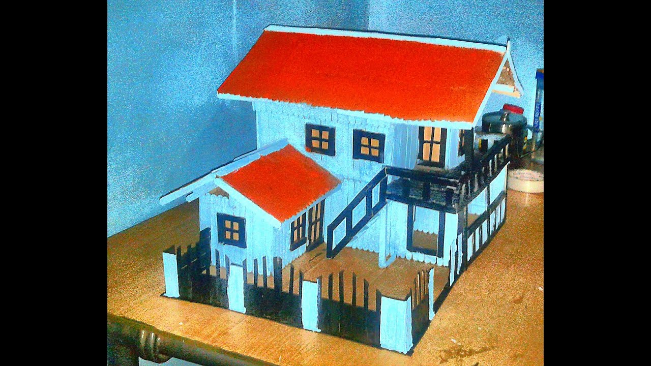 Kreasi Miniatur Rumah Dari Stik Es Krim YouTube
