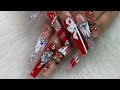 WATCH ME WORK | CHRISTMAS GINGERBREAD MAN COOKIE NAILS
