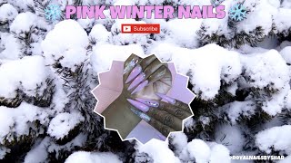 Watch Me Work | Soft Pink Winter Set | Acrylic Application | Valentino Beauty Pure