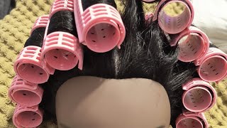 ASMR💆 Rolling Hair With Gum Chewing Sounds