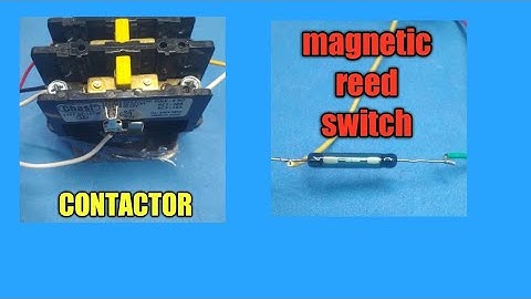 How to use magnetic reed switch sensor to control contactor