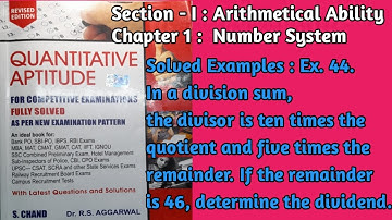 The Divisor Is 10 Times The Quotient And 5 Times The Remainder If The Remainder Is 46 Find Dividend