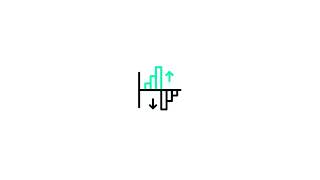 Bar chart icon Lottie JSON animation 1