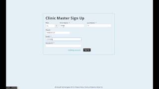 How to sign up and create a new clinic