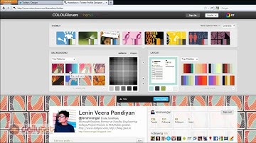 How to Create an Awesome Twitter Background ?