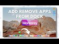 How to Add Remove app icons from macOS Dock | MacBook Air M1 Monterey