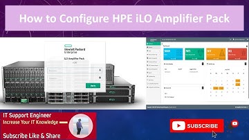 How to configure HPE iLO Amplifier Pack full step by step | IT Tutorial | omarict