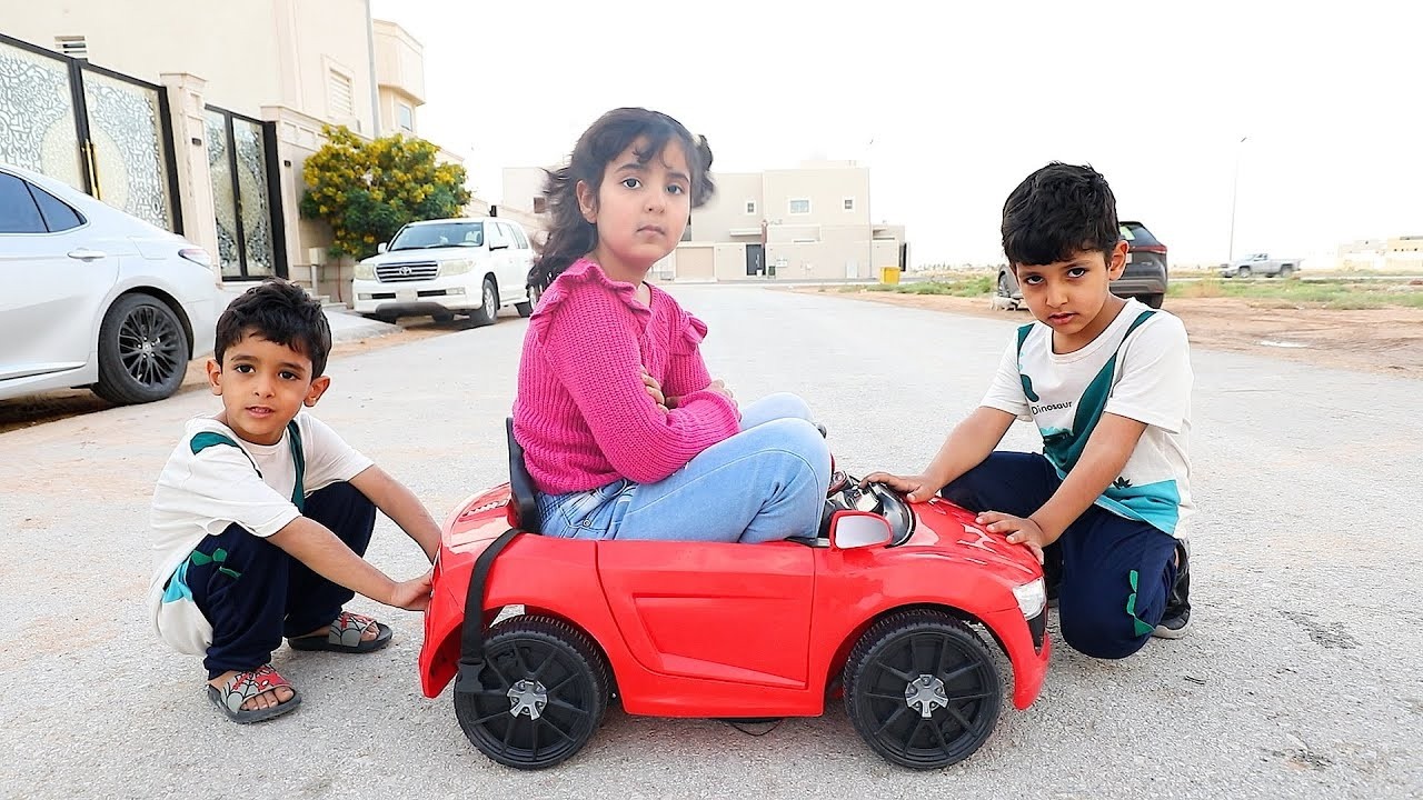 البنت تبي تاخذ سياره عبودي شوفوا يويو وانس ايش سووا !