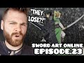 They cant win  sword art online  episode 23  new anime fan  reaction