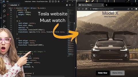 code crafter - ASMR coding - Tesla Car Website - NO-TALKING